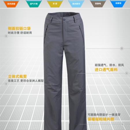2015新款防风保暖男冲锋裤CFKG1382